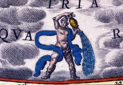 Horoskop: stjernetegn, Vandmanden. af Unknown artist