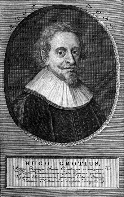 Hugo Grotius (1583-1645) (Huig de Groot), hollandsk advokat og diplomat. af Unknown artist