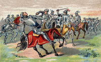 Hundredårskrig: Jean Talbot (1390-1453) (John Talbot) 1. jarl af Shrewsbury, 7. baron Talbot, ridder af strømpebåndet i 1424 dræber i slaget ved Castillon i 1453. kromolitografi af Unknown artist