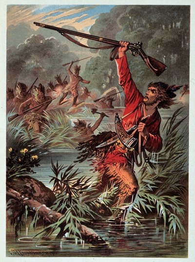 Illustration af "" Læderstrømper" af F. Cooper af Unknown artist