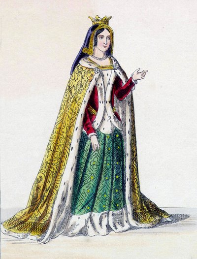 Isabella I af Castilla, kendt som den katolske (1451-1504), dronning af Castilla. af Unknown artist