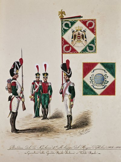 Italiensk hærflag på Napoleon I
