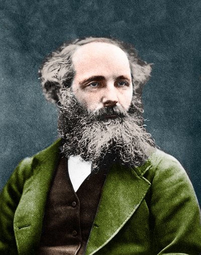 JAMES CLERK MAXWELL (1831-1879). skotsk fysiker. omkring 1875. af Unknown artist