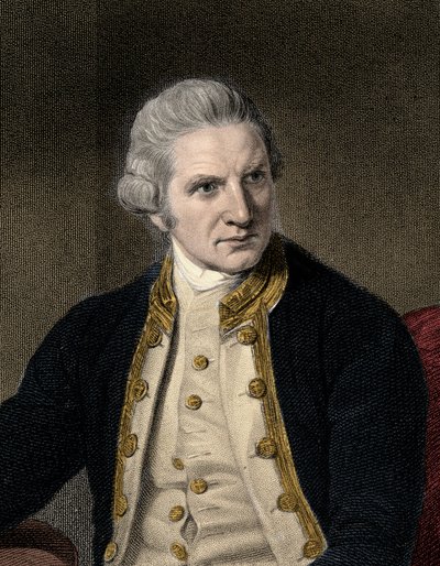 James Cook 1728-1779 - stik - 1800-tallet af Unknown artist