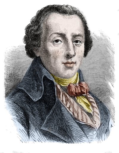 Jean-Antoine (Jean Antoine) Roucher (1745-1794), fransk digter. af Unknown artist