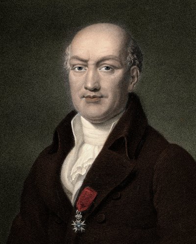 Jean Baptiste (Jean-Baptiste) Joseph Delambre 1749-1822 - gravering - 1800-tallet af Unknown artist