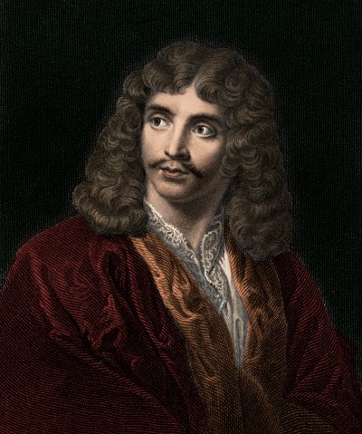 Jean Baptiste Poquelin Moliere 1622-1673 - gravering - 1800-tallet af Unknown artist
