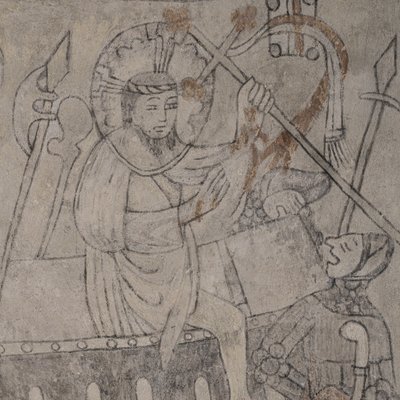 Jesus rejser sig fra graven (fresko) af Unknown Artist