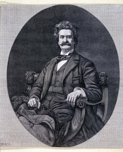 Johann II Strauss Jr. (1825-1899), østrigsk musiker. af Unknown artist