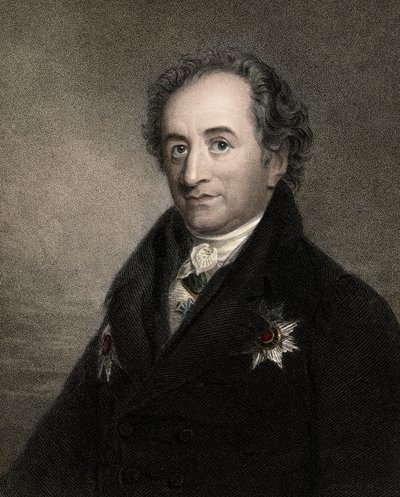 Johann Wolfgang af Goethe 1749-1832 - stik - 1800-tallet af Unknown artist