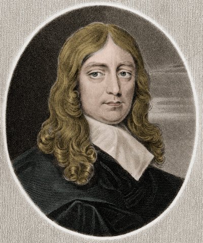 John Milton 1608-1674 - gravering - 1800-tallet af Unknown artist