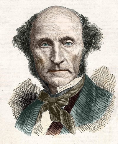 John Stuart Mill (1806 - 1873), britisk filosof og økonom. af Unknown artist