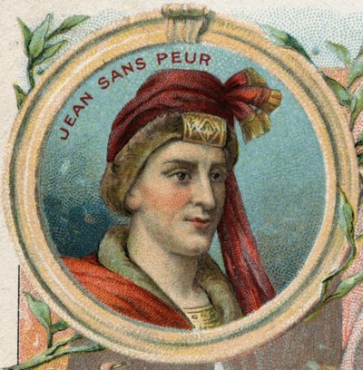 Johannes uden frygt (1371-1419), hertug af Bourgogne. Kromolitografi sidst i det 19. århundrede af Unknown artist