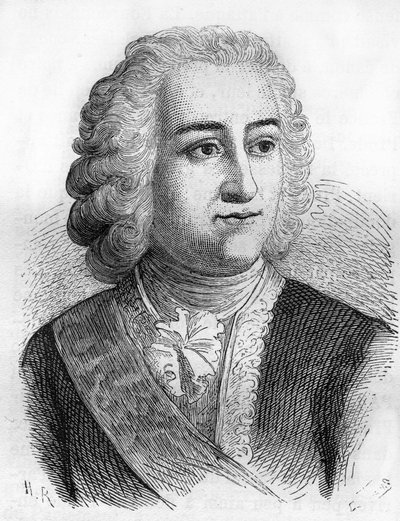Joseph François Dupleix (1697-1763), fransk kolonialadministrator af Unknown artist