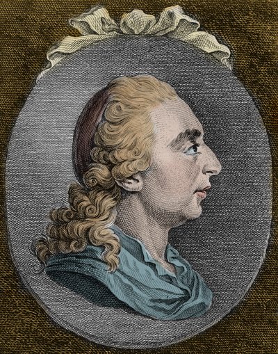 Joseph Freiherr von Sonnenfels (1732-1817) østrigsk og tysk jurist og romanforfatter gravering - Joseph von Sonnenfels østrigsk jurist og forfatter af Unknown artist