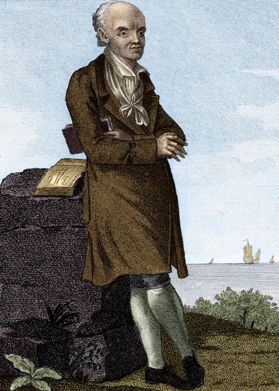 Joseph Jerome Lefrancois de Lalande, fransk astronom (1732-1807). af Unknown artist