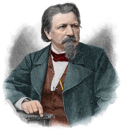 Karl Ferdinand Gutzkow (1811-1878), tysk forfatter, dramatiker og journalist. af Unknown artist