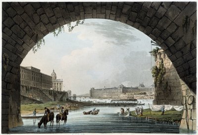 La Monnaie, 4 Nationer i Paris set af J.C.Mats, Udgivet af W.Miller i London-1806 af Unknown artist