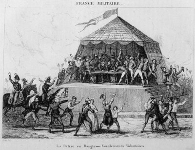La patrie en danger - Frivillige tilmeldinger. af Unknown artist