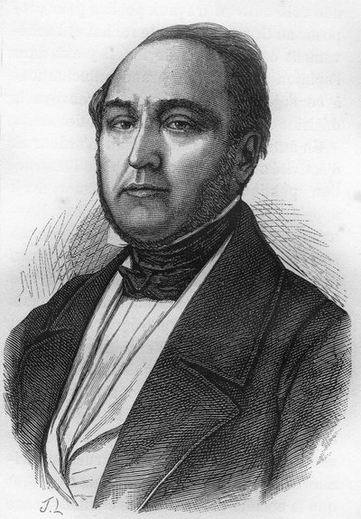 Lazare Hippolyte Carnot (1801-1888), fransk politiker. af Unknown artist