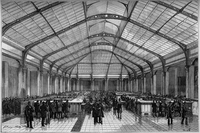Landkredit i Paris: den store kasse i 1883. af Unknown artist