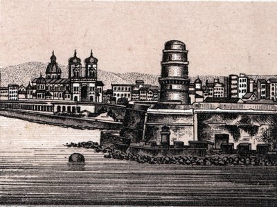 Le fort saint Jean a Marseille i "Verden illustrerer 168 udsigter"" Udateret (slutningen af det 19. århundrede) af Unknown artist
