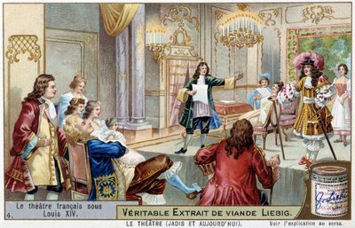 Fransk teater under Ludvig XIV (1638-1715) - Chromolithography Liebig af Unknown artist