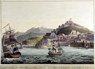 Læk af Napoleon Bonaparte fra Elba Island 26/02/1815. af Unknown artist