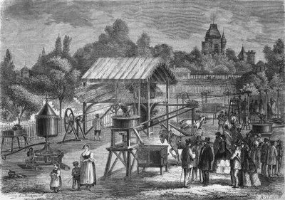 Les Machines agricole af Mr. Joseph Pinet Jr., bygmester i Abilly (Indre et Loire) i 1865. af Unknown artist