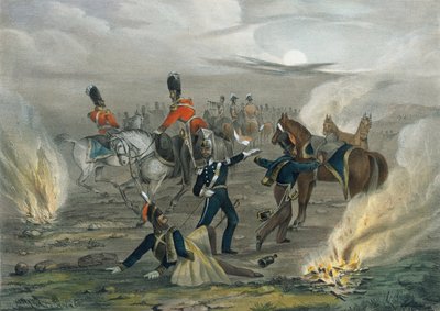 ?Livet i lejren før Sebastopol. nr. 4 Midnatsalarmen?, 1854 ca af Unknown