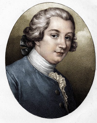 Louis Gresset (1709-1777), fransk forfatter. af Unknown artist