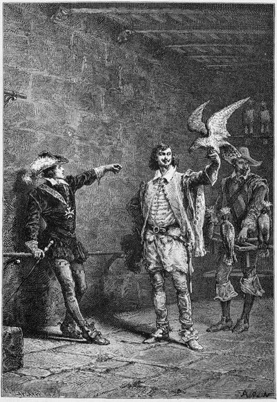 Ludvig XIII på seksten år og hans yndlings Albert de Luynes - i "Histoire de France"" fra de fjerneste tider indtil 1789" af M. Guizot af Unknown artist