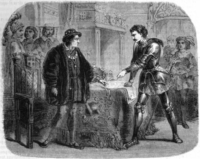 Louis XI og Charles the Temeraire i Peronne, Italien, oktober af Unknown artist