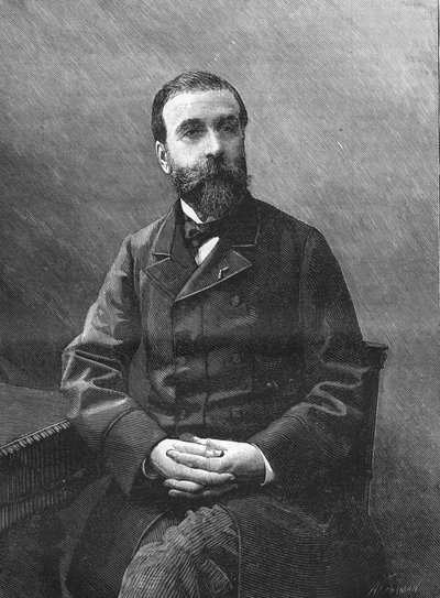 Ludovic Halévy. fransk forfatter 1834-1908 af Unknown artist