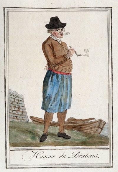 Mand fra Brabant (Belgien). af Unknown artist
