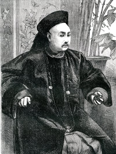 Mandarin Tchung Hao (Chung How), Kaiverrus 1868 af Unknown artist