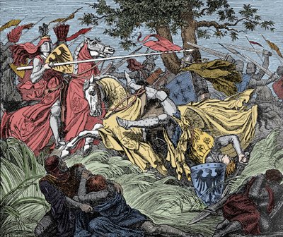 Manfred Killed in Battle - Battle of the Benevent (26. februar 1266): Manfred I