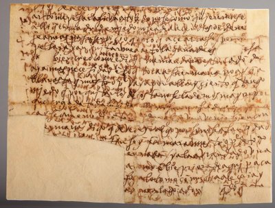 manuskript. Brev nr. 7 til munkene i Beas de Segura. Papir. Del 2. 18. november 1585. af Unknown artist
