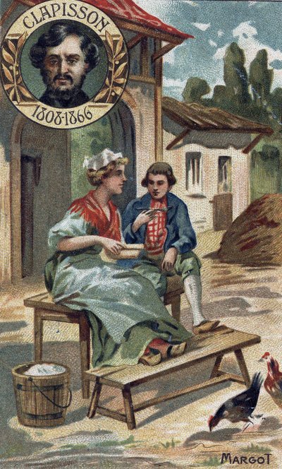 Margot opera tegneserie fra 1857 af Antoine Louis Clapisson. (1808-1866). Chromo fra slutningen af det 19. århundrede. af Unknown artist