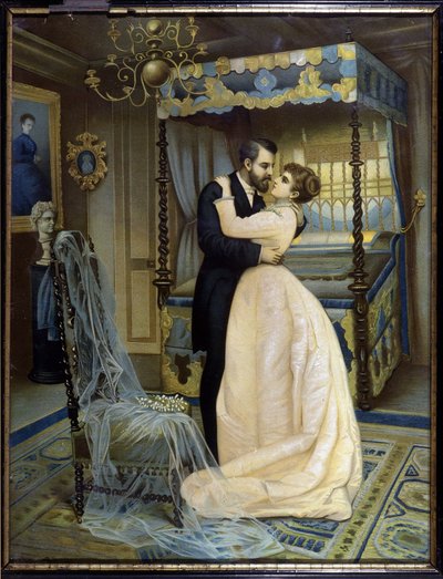 Ægteskab, slutningen af 1800-tallet. af Unknown artist