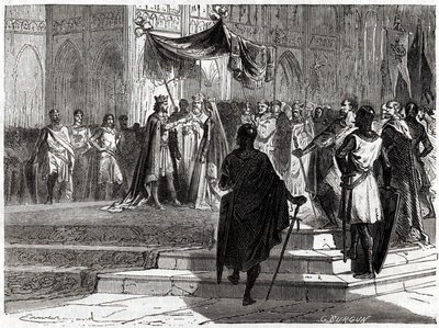 Ægteskab mellem Ludvig den Yngre (1120 - 1180) med Alienor d