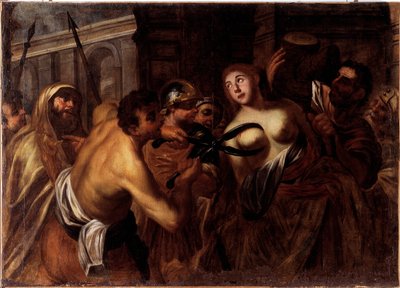 Martyrium af Saint Agatha af Sicilien (olie på lærred af Unknown artist