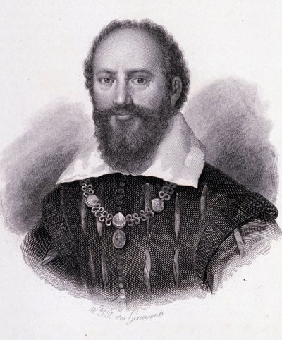 Maximilian af Bethune (1560-1641) hertug af Sully, gravportræt af Unknown artist