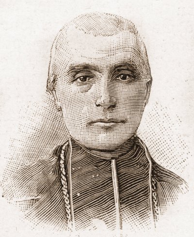 Medlemmer af Academy Francaise i 1895: portræt af kardinal Adolphe Perraud (1828-1906), fransk eveque og historiker. af Unknown artist