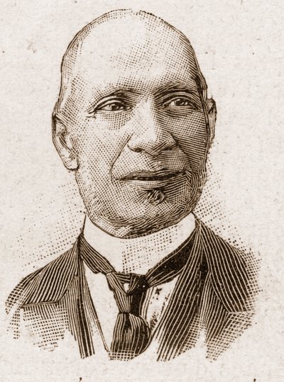 Medlemmer af Academy Francaise i 1895: portræt af Edouard Herve (1835-1899), fransk journalist og politiker. af Unknown artist
