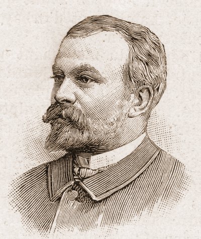 Medlemmer af Academy Francaise i 1895: portræt af Jules Lemaitre (1853-1914), dramatiker, dramatisk kritiker, essayist, litteraturhistoriker og fransk historiefortæller. af Unknown artist