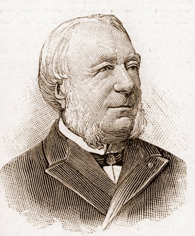 Medlemmer af Academy Francaise i 1895: portræt af Marie Louis Antoine Gaston Boissier (1823-1908), fransk historiker og filolog. af Unknown artist