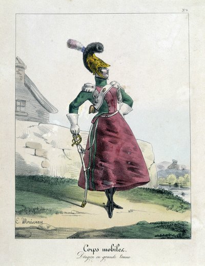 Kommunens mobile krop: dragekvinde i stort outfit. af Unknown artist