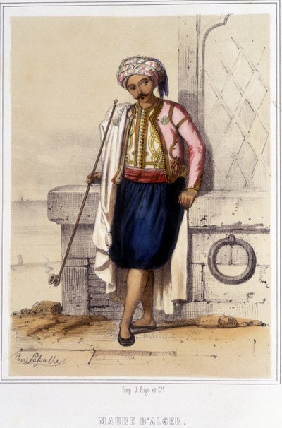 Moor of Algier i anden halvdel af det 19. århundrede. af Unknown artist