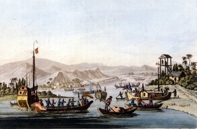 Munden af ​​Yang Tse Kiang af Unknown artist